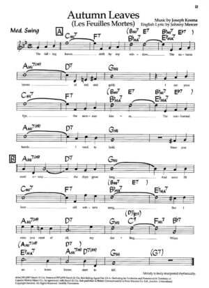 Autumn Leaves Partitura Real Book