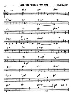 All The Things You Are Partitura Real Book