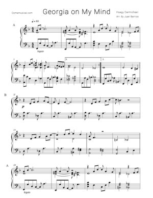 Georgia on My Mind Arreglo Piano Solo